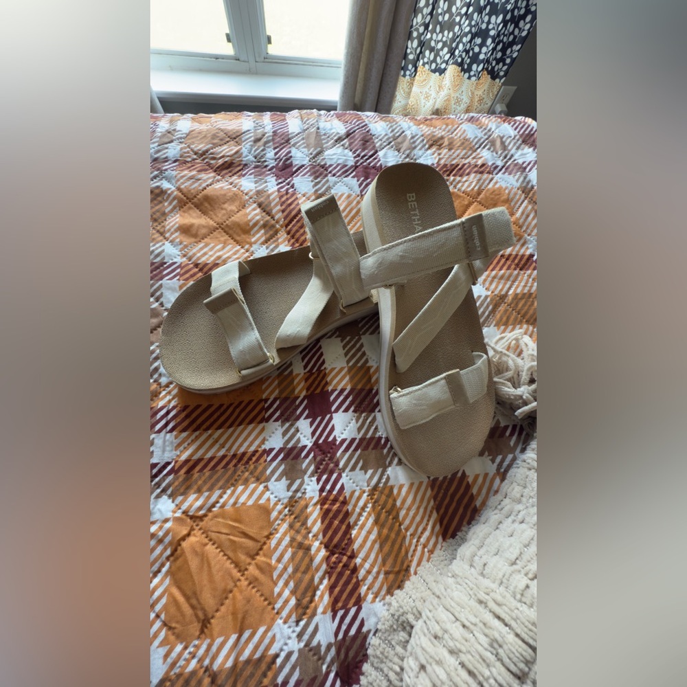 Cobian Cream Strappy Sandals